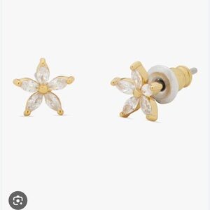 Kate Spade Gold Floral Stud Earrings